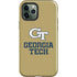 Georgia Institute of Technology Gold LogoType GT iPhone 12 Pro Impact Case