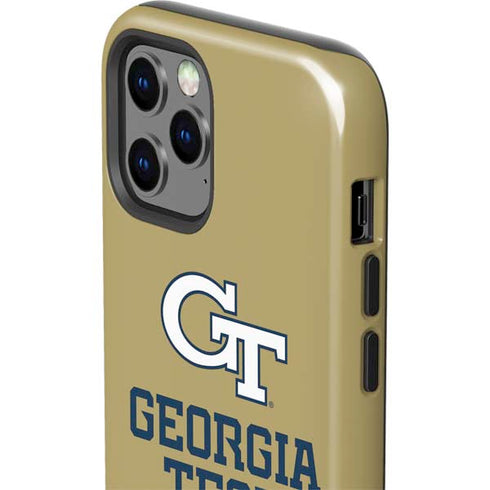 Georgia Institute of Technology Gold LogoType GT iPhone 12 Pro Impact Case