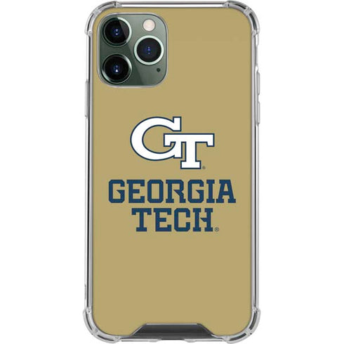 Georgia Institute of Technology Gold LogoType GT iPhone 12 Pro Max Clear Case