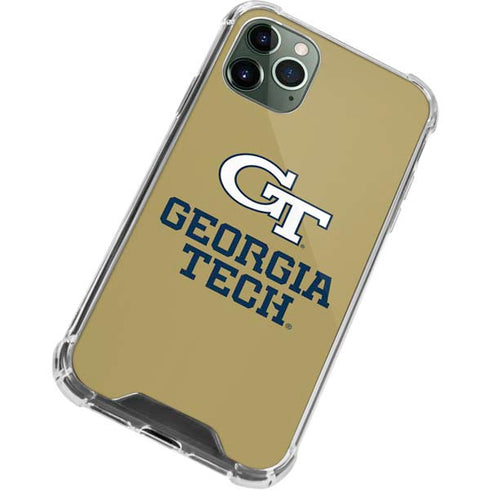 Georgia Institute of Technology Gold LogoType GT iPhone 12 Pro Max Clear Case