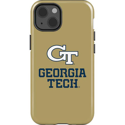 Georgia Institute of Technology Gold LogoType GT iPhone 13 Impact Case