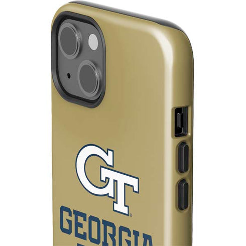 Georgia Institute of Technology Gold LogoType GT iPhone 13 Impact Case