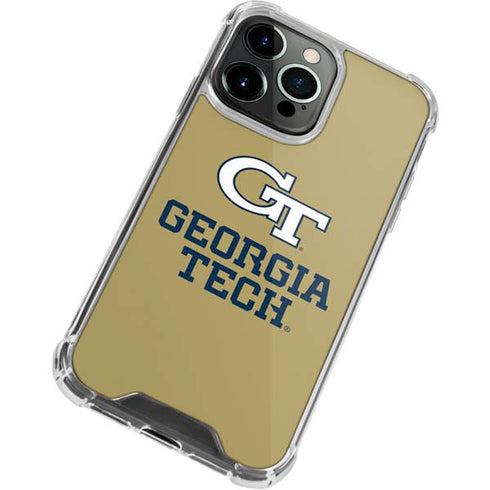 Georgia Institute of Technology Gold LogoType GT iPhone 13 Pro Clear Case