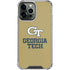 Georgia Institute of Technology Gold LogoType GT iPhone 13 Pro Max Clear Case