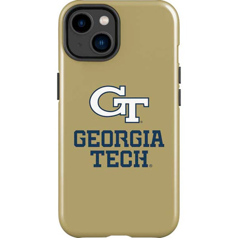 Georgia Institute of Technology Gold LogoType GT iPhone 14 Plus Impact Case