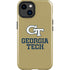Georgia Institute of Technology Gold LogoType GT iPhone 14 Plus Impact Case