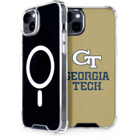 Georgia Institute of Technology Gold LogoType GT iPhone 14 Plus MagSafe Case