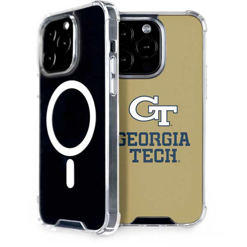 Georgia Institute of Technology Gold LogoType GT iPhone 14 Pro MagSafe Case