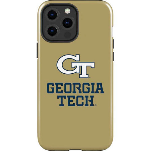 Georgia Institute of Technology Gold LogoType GT iPhone 15 Pro Max Impact Case
