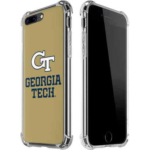 Georgia Institute of Technology Gold LogoType GT iPhone 7/8 Plus Clear Case