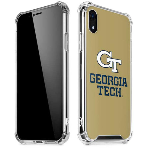 Georgia Institute of Technology Gold LogoType GT iPhone XR Clear Case
