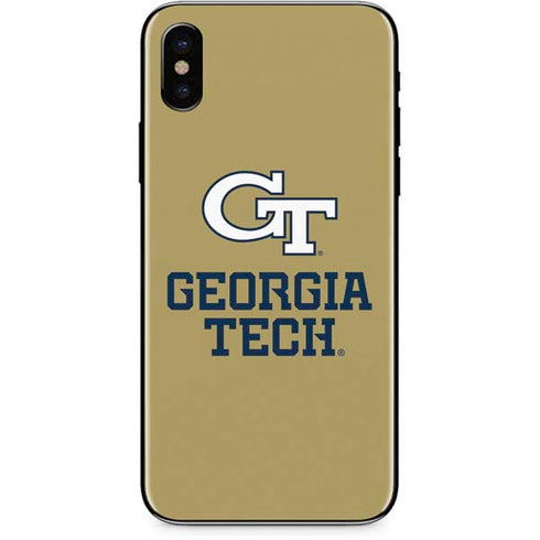 Georgia Institute of Technology Gold LogoType GT iPhone XS Skin