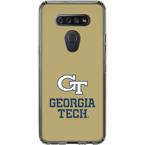 Georgia Institute of Technology Gold LogoType GT LG K51/Q51 Clear Case