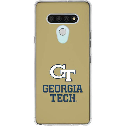 Georgia Institute of Technology Gold LogoType GT LG Stylo 6 Clear Case