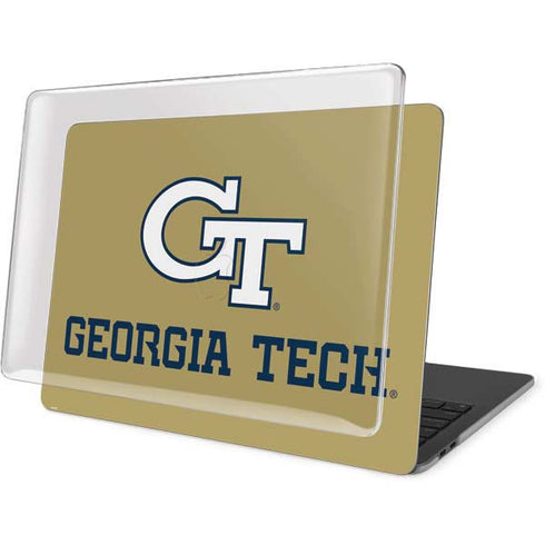Georgia Institute of Technology Gold LogoType GT MacBook Pro 13in (2020) Case plus Skin