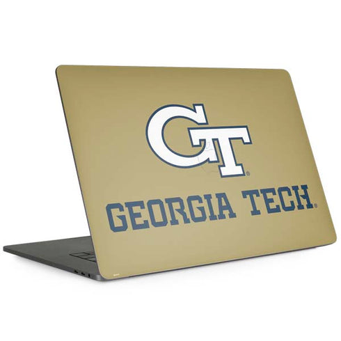 Georgia Institute of Technology Gold LogoType GT Apple MacBook Pro 15-inch Skin
