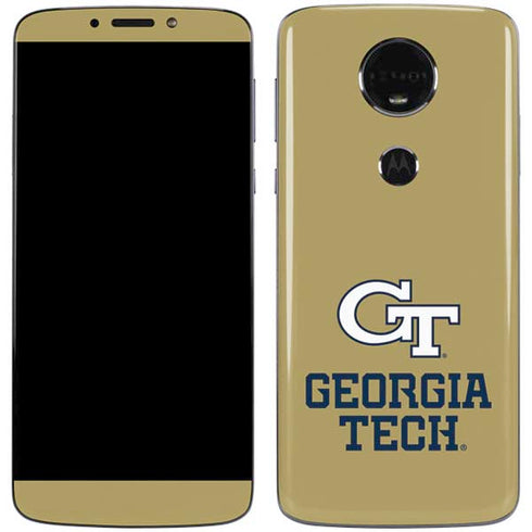 Georgia Institute of Technology Gold LogoType GT Moto E5 Plus Skin