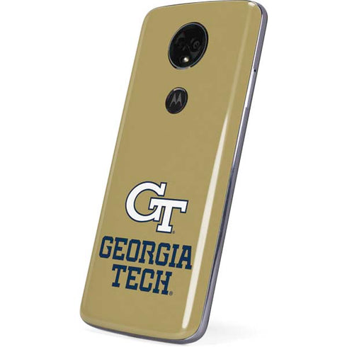 Georgia Institute of Technology Gold LogoType GT Moto E5 Plus Skin