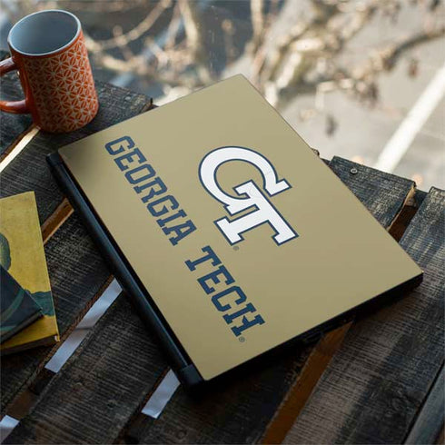 Georgia Institute of Technology Gold LogoType GT MSI GS65 Stealth Laptop Skin