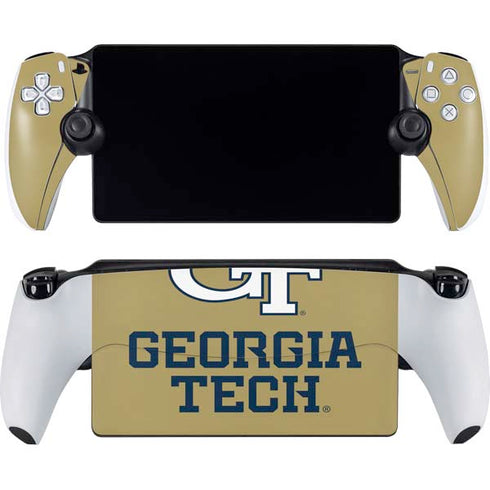 Georgia Institute of Technology Gold LogoType GT PlayStation Portal Remote Player Skin