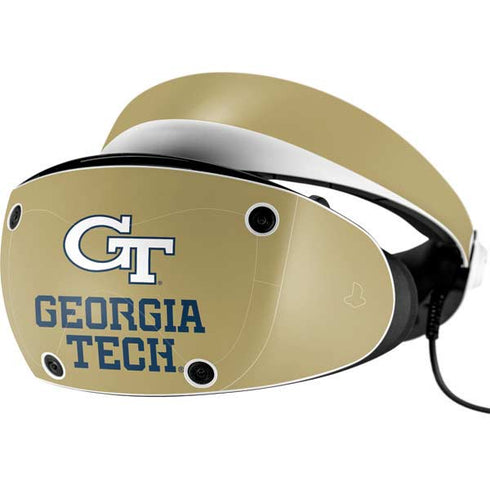 Georgia Institute of Technology Gold LogoType GT PlayStation VR2 Skin
