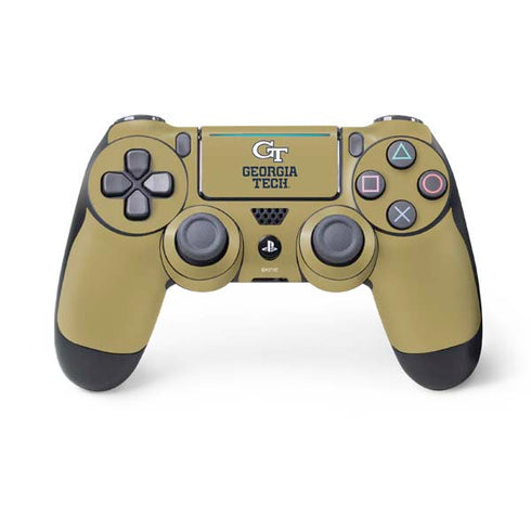 Georgia Institute of Technology Gold LogoType GT PS4 Pro/Slim Controller Skin