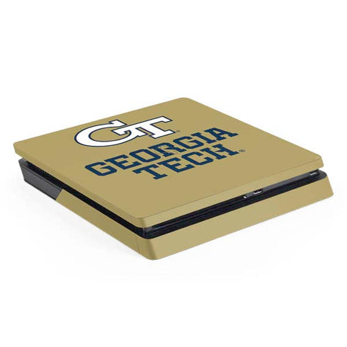 Georgia Institute of Technology Gold LogoType GT PS4 Slim Skin
