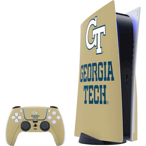 Georgia Institute of Technology Gold LogoType GT PS5 Bundle Skin