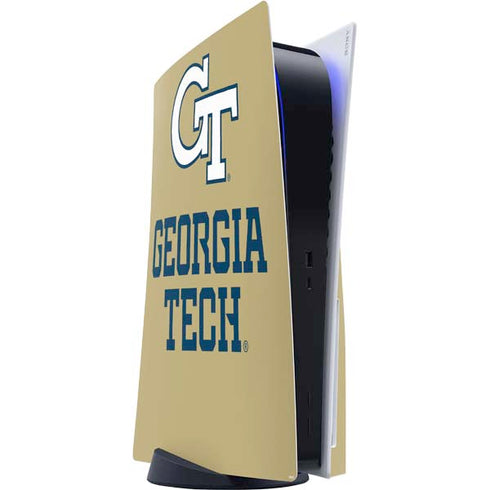 Georgia Institute of Technology Gold LogoType GT PS5 Console Skin