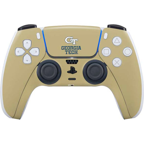Georgia Institute of Technology Gold LogoType GT PS5 Controller Skin