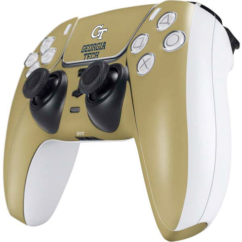 Georgia Institute of Technology Gold LogoType GT PS5 Controller Skin