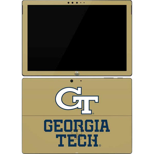 Georgia Institute of Technology Gold LogoType GT Surface Pro 7 Skin
