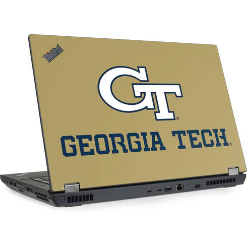 Georgia Institute of Technology Gold LogoType GT Lenovo ThinkPad Skin