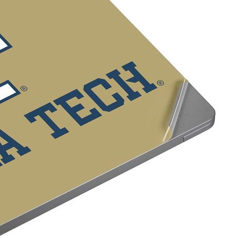 Georgia Institute of Technology Gold LogoType GT Universal Laptop 12in (9.8 x 6.8in) Skin