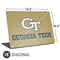 Georgia Institute of Technology Gold LogoType GT Universal Laptop 18in (14.6 x 10.6in) Skin
