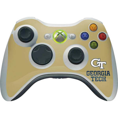 Georgia Institute of Technology Gold LogoType GT Xbox 360 Wireless Controller Skin