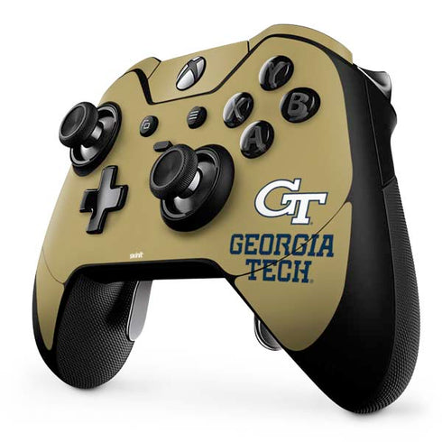 Georgia Institute of Technology Gold LogoType GT Xbox One Elite Controller Skin