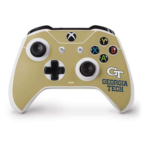 Georgia Institute of Technology Gold LogoType GT Xbox One S Controller Skin