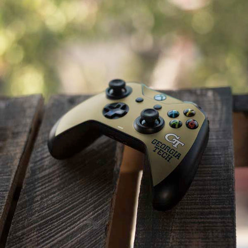 Georgia Institute of Technology Gold LogoType GT Xbox One S Controller Skin