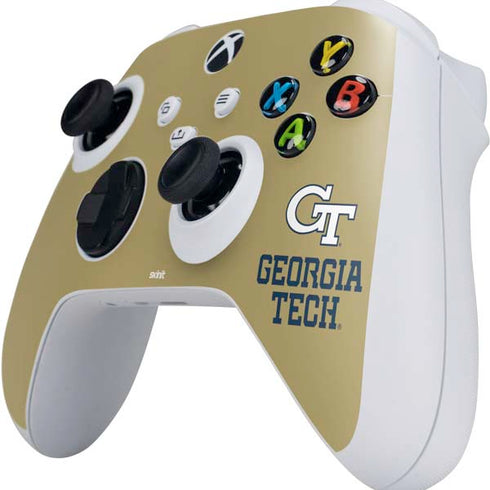 Georgia Institute of Technology Gold LogoType GT Xbox Series S Controller Skin