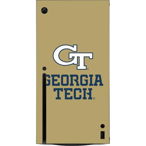 Georgia Institute of Technology Gold LogoType GT Xbox Series X Console Skin