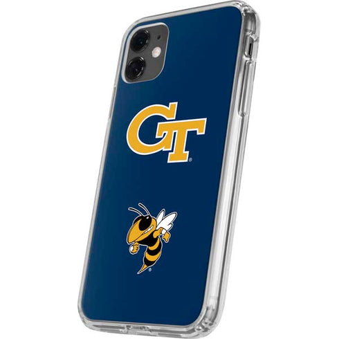 Georgia Institute of Technology Gold GT iPhone 11 Clear Case