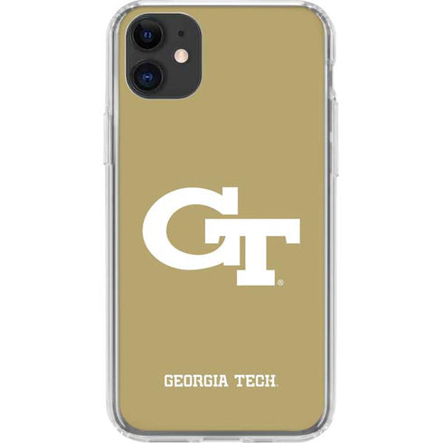 Georgia Institute of Technology Gold GT iPhone 11 Clear Case
