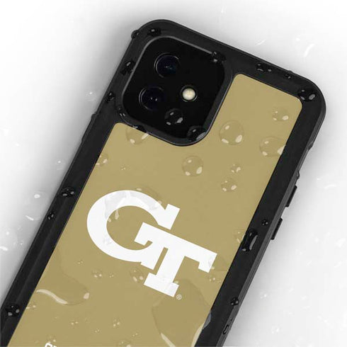 Georgia Institute of Technology Gold GT iPhone 12 Mini Waterproof Case
