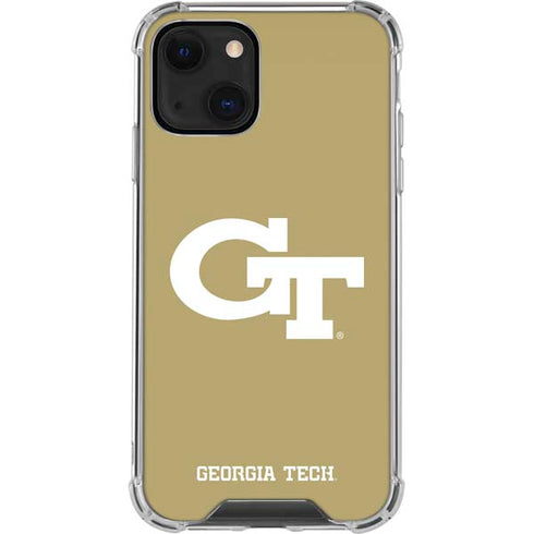 Georgia Institute of Technology Gold GT iPhone 13 Mini Clear Case