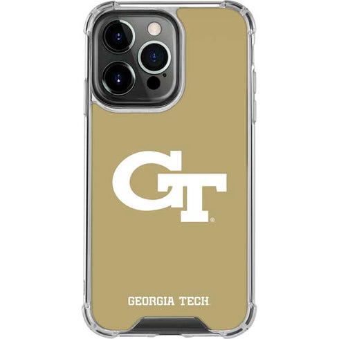 Georgia Institute of Technology Gold GT iPhone 13 Pro Clear Case