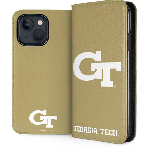 Georgia Institute of Technology Gold GT iPhone 14 Folio Case