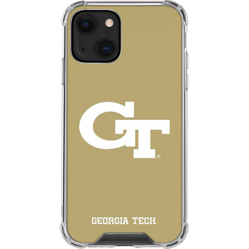 Georgia Institute of Technology Gold GT iPhone 14 Plus Clear Case