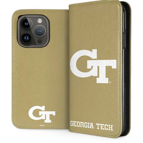 Georgia Institute of Technology Gold GT iPhone 14 Pro Folio Case