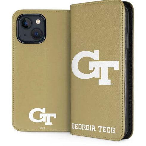 Georgia Institute of Technology Gold GT iPhone 15 Plus Folio Case